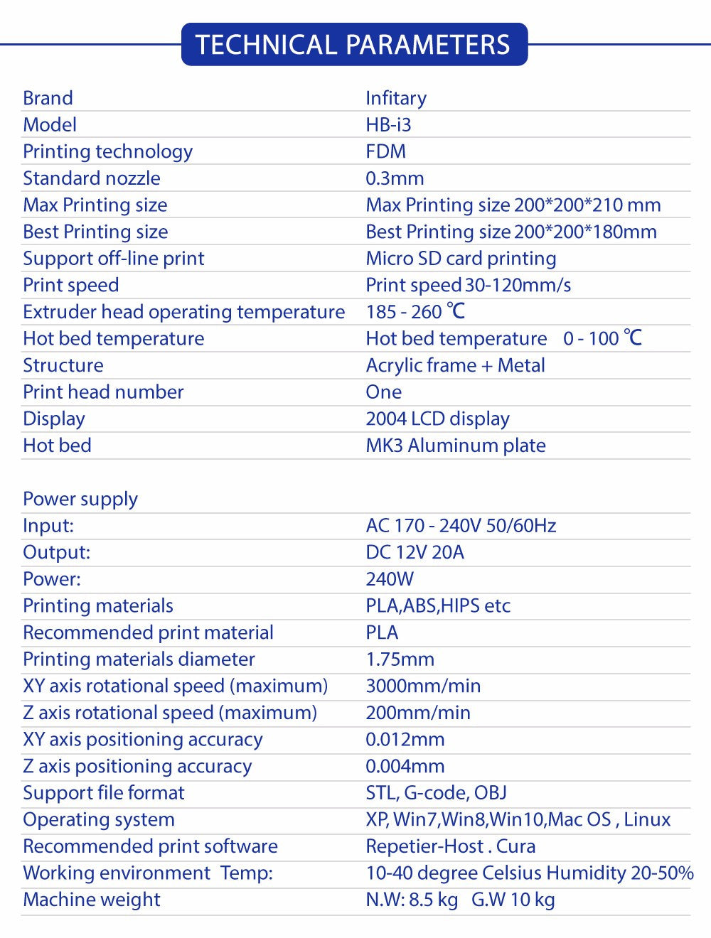 3d printer + 1 Roll filaments